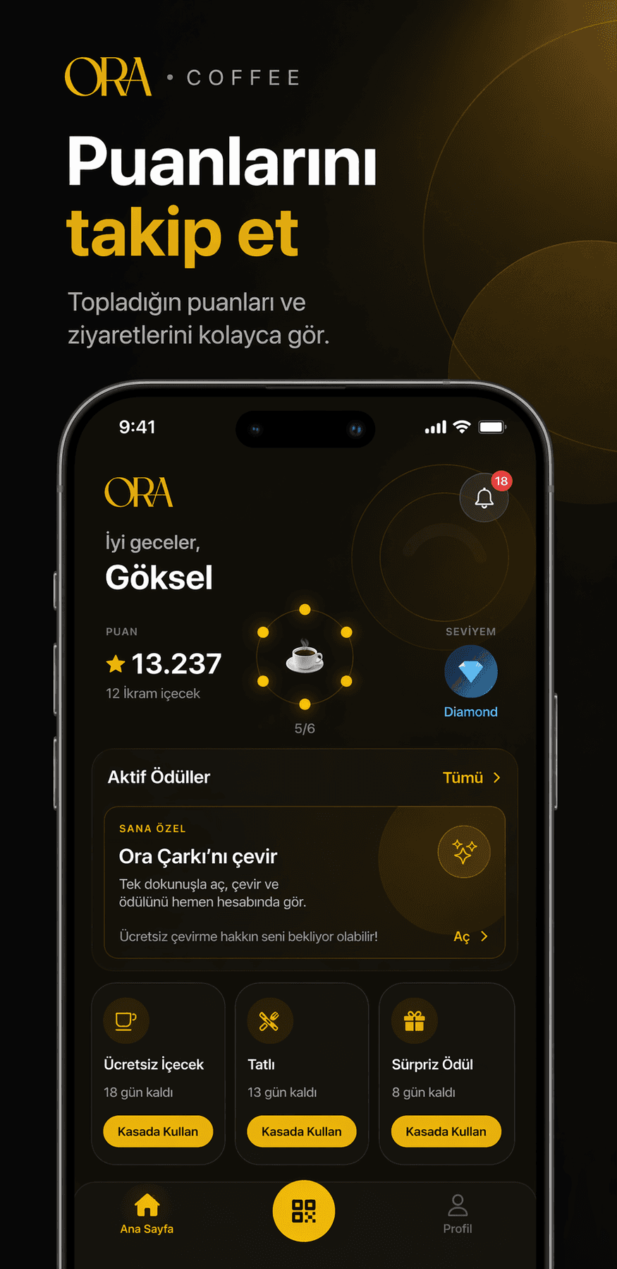 ORA Coffee App Screenshot 1